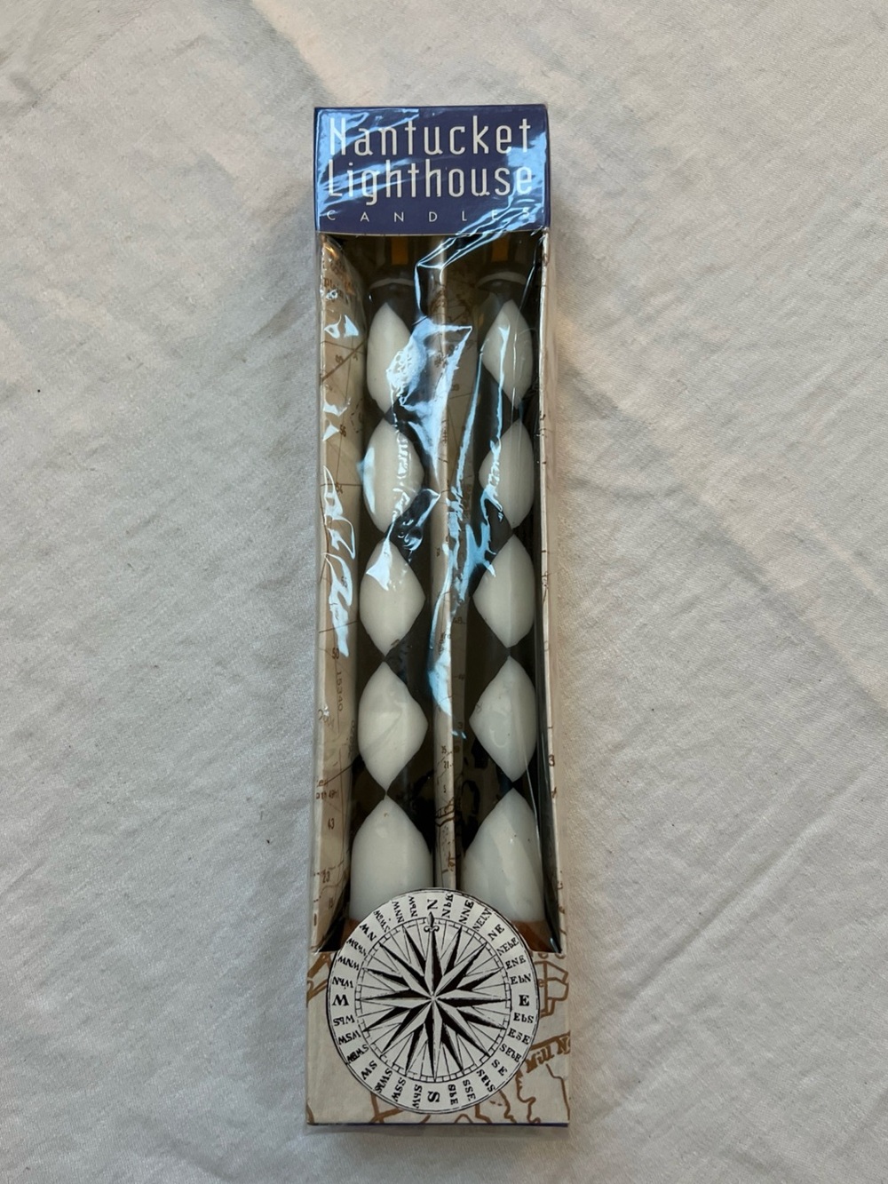 Nantucket Lighthouse 10" Taper Candles (2) Light MA Item #3631 Two's Company